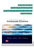 Solution Manual for Principles of Corporate Finance 14th Edition Author&colon;Richard Brealey&comma; Stewart Myers&comma; Franklin Allen and Alex Edmans&comma; All Chapters&lbrack;1-34&rsqb;Latest Version