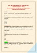 NERC CERTIFICATION EXAM TEST BANK 2026&sol;2027 &NewLine;2 VERSIONS &lpar;VERSION A AND B&rpar; &ndash;  &NewLine;500 REAL EXAM QUESTIONS CORRECT DETAILED ANSWERS &NewLine;&lpar;VERIFIED&rpar; ALREADY GRADED A&plus; 