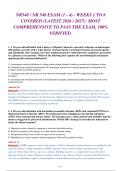 NR548 &sol; NR 548 Exam 1 &lpar;Weeks 1-8&rpar; &vert; Latest 2026-2027 &vert; Most Comprehensive&comma; Verified Q&A with Rationales for Psychiatric-Mental Health Nurse Practitioner &lpar;PMHNP&rpar;