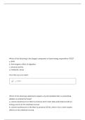 CNSC -ASPEN QUESTIONS WITH CORRECT ANSWERS