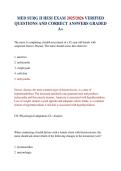 MED SURG II HESI EXAM 2025&sol;2026 VERIFIED QUESTIONS AND CORRECT ANSWERS GRADED A&plus;