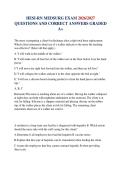 HESI-RN MEDSURG EXAM 2026&sol;2027 QUESTIONS AND CORRECT ANSWERS GRADED A&plus;