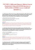 FNP NR511 Differential Diagnosis Midterm Exam&colon; 200 QA & Explained Answers &vert; Chamberlain College &vert; A&plus; Graded