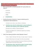 WGU C180 Psychology Exam Prep 2026&sol;2027 &vert; Questions & Correct Answers &vert; Latest Update &vert; Graded A&plus;