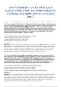 NR 667 Chamberlain CEA Final Exam&colon; Latest 2026&sol;2027 Update &lpar;Q & A with Rationales&rpar; - 100&percnt; Verified & Guaranteed Pass