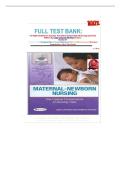 Maternal-Newborn Nursing&colon; The Critical Components of Nursing Care Test Bank &vert; Linda Chapman & Roberta Durham &vert; Latest Exam Questions & Verified Answers&NewLine;