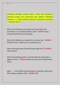 DEFENSIVE DRIVING COURSE EXAM &vert; DRIVE SAFE DEFENSIVE&NewLine;DRIVING COURSE TEST QUESTIONS AND CORRECT ANSWERS&NewLine;GRADED A&plus; &vert; LATEST UPDATE 2026&sol;2027 VERIFIED SOLUTIONS&NewLine;&vert; ASSURED PASS&excl;&excl;&excl;