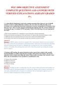 WGU D096 Objective Assessment&colon; Complete Q&A with Verified Explanations &lpar;Graded A&rpar;