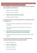 WGU C180 Intro to Psychology Pre-Assessment Study Guide 2026&sol;2027 &vert; Complete Exam Review &vert; Latest Update &vert; Graded A&plus;