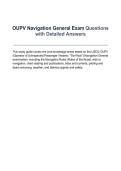 OUPV Navigation General Exam Questions with Detailed Answers&vert; Latest Update