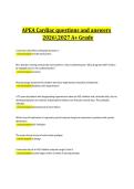 APEA Cardiac questions and answers 20262027 A&plus; Grade