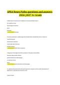 APEA Neuro Patho questions and answers 20262027 A&plus; Grade