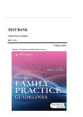 TEST BANK For Family Practice Guidelines&comma; 7th Edition by Jill C&period; Cash&semi; Cheryl A&period; Glass&comma; Verified Chapters 1 - 23&comma; Complete Newest Version TEST BANKS For Family Practice Guidelines&comma; 6th Edition by Jill C&period; Cash&semi; Cheryl A&period; Glass&comma; Verified