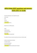 APEA-Patho EENT questions and answers 20262027 A&plus; Grade