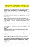 OCN Knowledge Assessment with All Correct & 100&percnt; Verified Answers &vert;Latest Version &vert;Already Graded A&plus;