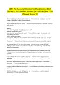 OCN - Psychosocial Dimensions of Care Exam with all Correct & 100&percnt; Verified Answers &vert;Actual Complete Exam &vert;Already Graded A&plus;