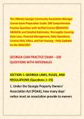 The Ultimate Georgia Community Association Manager &NewLine;License Exam Preparation Guide&colon; 200 Comprehensive &NewLine;Practice Questions with Verified Correct ☑VERIFIED &NewLine;ANSWERs and Detailed Rationales&comma; Thoroughly Covering &NewLine;State Laws&comma; Financial Management&comma; Daily Op
