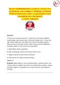NR 547 COMPREHENSIVE CLINICAL EXAM &lpar;CEA&rpar; QUESTIONS AND CORRECT VERIFIED ANSWERS WITH RATIONALES &vert;&vert; 100&percnt; GUARANTEED PASS&excl;&excl;  CHAMBERLAIN UNIVERSITY <LATEST VERSION>