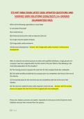 ETS MFT MBA EXAM LATEST 2026 UPDATED QUESTIONS AND &NewLine;VERIFIED 100&percnt; SOLUTIONS &lpar;2026&sol;2027&rpar; &vert;A&plus; GRADED &NewLine;&vert;GUARANTEED PASS