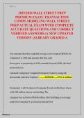 Wall Street Prep Transaction Comps Modeling Exam 2025&sol;2026 &ndash; Questions & Answers
