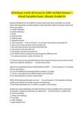 OCN Exam 4 with all Correct & 100&percnt; Verified Answers &vert;Actual Complete Exam &vert;Already Graded A&plus;