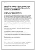 IFSTA Fire and Emergency Services Company Officer &NewLine;&lpar;5th Edition&rpar; Exam for Fire Officer II &vert; Latest Verified &NewLine;Questions and Detailed Answers