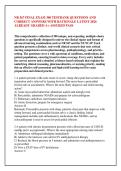 NR 567 FINAL EXAM 300 TESTBANK QUESTIONS AND &NewLine;CORRECT ANSWERS WITH RATIONALE LATEST 2026 &NewLine;ALREADY GRADED A&plus; ASSURED PASS &NewLine;
