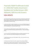 Paramedic FISDAP Final Exam Questions&comma; Answers and Rationales 2027&NewLine;