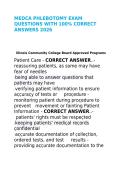 MEDCA Phlebotomy Certification Exam Questions&comma; Answers and Rationales 2027