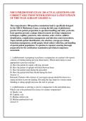 NHCO PHLEBOTOMY EXAM  200 ACTUAL QUESTIONS AND &NewLine;CORRECT SOLUTIONS WITH RATIONALE LATEST UPDATE &NewLine;OF THIS YEAR ALREADY GRADED A&plus;