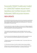 Paramedic FISDAP Final Exam Questions&comma; Answers and Rationales 2027