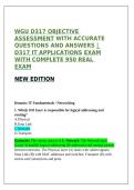 WGU D317 IT Applications OA Final Exam Questions&comma; Answers and Rationales 2027