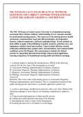 NSG 310 EXAM 1 &lpar;GCU&rpar; EXAM 300 ACTUAL TESTBANK &NewLine;QUESTIONS AND CORRECT ANSWERS WITH RATIONALE &NewLine;LATEST 2026 ALREADY GRADED A&plus; ASSURED PASS