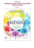 Test Bank For Fundamentals of Nursing&comma; 3rd Edition &ndash; Barbara L&period; Yoost &vert; Complete Test Bank &vert; Includes Chapters 1&ndash;42 All answers 100&percnt; Verified
