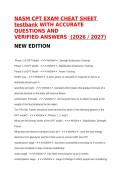 NASM Certified Personal Trainer &lpar;CPT&rpar; Exam Questions&comma; Answers and Rationales 2027&NewLine;