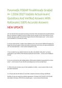 Paramedic FISDAP Final Exam Questions&comma; Answers and Rationales 2027