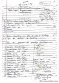 Class notes Chemistry  