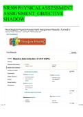 NR 509 Neurological Objective Shadow Health &ndash; Clinical Assessment Study Guide & Documentation Review &lpar;Latest Update 2026&rpar;