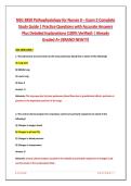 NSG 3850 Pathophysiology for Nurses II &ndash; Exam 2 Complete Study Guide &vert; Practice Questions with Accurate Answers Plus Detailed Explanations &lpar;100&percnt; Verified&rpar; &vert; Already Graded A&plus; &lpar;BRAND NEW&excl;&excl;&excl;&rpar;