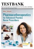 TEST BANK FOR Pharmacotherapeutics for Advanced Practice Nurse Prescribers Sixth Edition by Teri Moser Woo ISBN&colon; 978-1719648035 COMPLETE GUIDE ALL CHAPTERS COVERED 100&percnt; VERIFIED A&plus; GRADE ASSURED&excl;&excl;&excl;&excl;NEW LATEST UPDATE&excl;&excl;&excl;&excl;