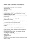 KNH 188 EXAM 1 QUESTIONS WITH ANSWERS