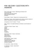 KNH 188 EXAM 1 QUESTIONS WITH ANSWERS