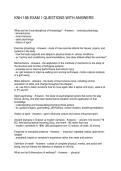 KNH 188 EXAM 1 QUESTIONS WITH ANSWERS