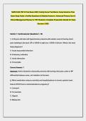 NURS 5434 FNP III Final Exam 2026 &vert; Family Nurse Practitioner Comprehensive Final &NewLine;Exam Study Guide &vert; Verified Questions & Detailed Answers &vert; Advanced Primary Care & &NewLine;Clinical Management Review for FNP Students &vert; Complete Preparation Bundle for Exam &NewLine;S