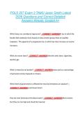 POLS 207 Exam 3 TAMU Jason Smith Latest &NewLine;2026 Questions and Correct Detailed &NewLine;Answers Already Graded A&plus; 