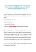 RN Concept-Based Assessment Level 2 Online &NewLine;Practice B Newest 2026 Questions and Correct &NewLine;Detailed Answers Already Graded A&plus;