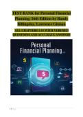 Personal Financial Planning&comma; 16th Edition by Randy Billingsley & Lawrence Gitman &colon; Complete Test Bank &vert; All Chapters 1&ndash;15 &semi; Verified Exam Questions & Answers