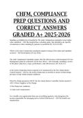 CHFM&comma; COMPLIANCE prep questions and correct answers GRADED A&plus; 2025-2026
