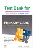 Test Bank for Primary Care&colon; Interprofessional Collaborative Practice 7th Edition by Terry Mahan Buttaro Latest Verified Guide