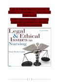 Legal & Ethical Issues in Nursing&comma; 7th Edition by Ginny Wacker Guido&comma; RN &colon; Complete Test Bank &semi; Verified Exam Questions & Answers &vert; Comprehensive Nursing Exam Preparation